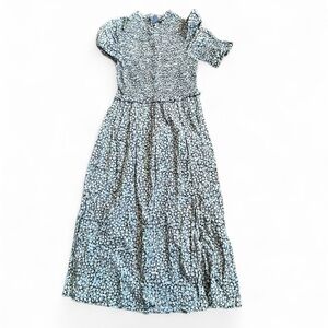 GAP Blue and Yellow Floral Dress Women’s Size Small 100% Cotton